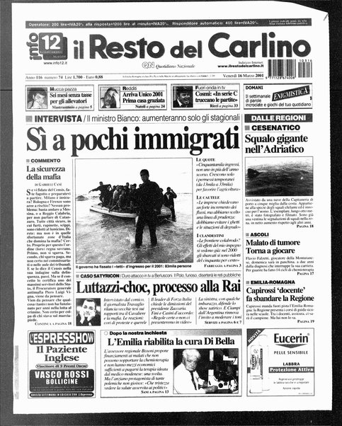 Il Resto del Carlino : giornale dell'Emilia